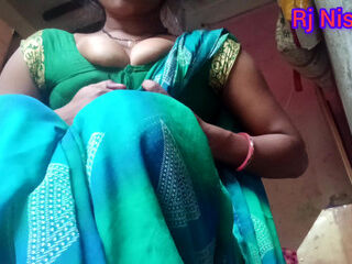 Desi 20 years old lady rj Nisha masturbate by two finger