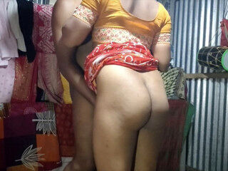 Hot aunty doggy style sex
